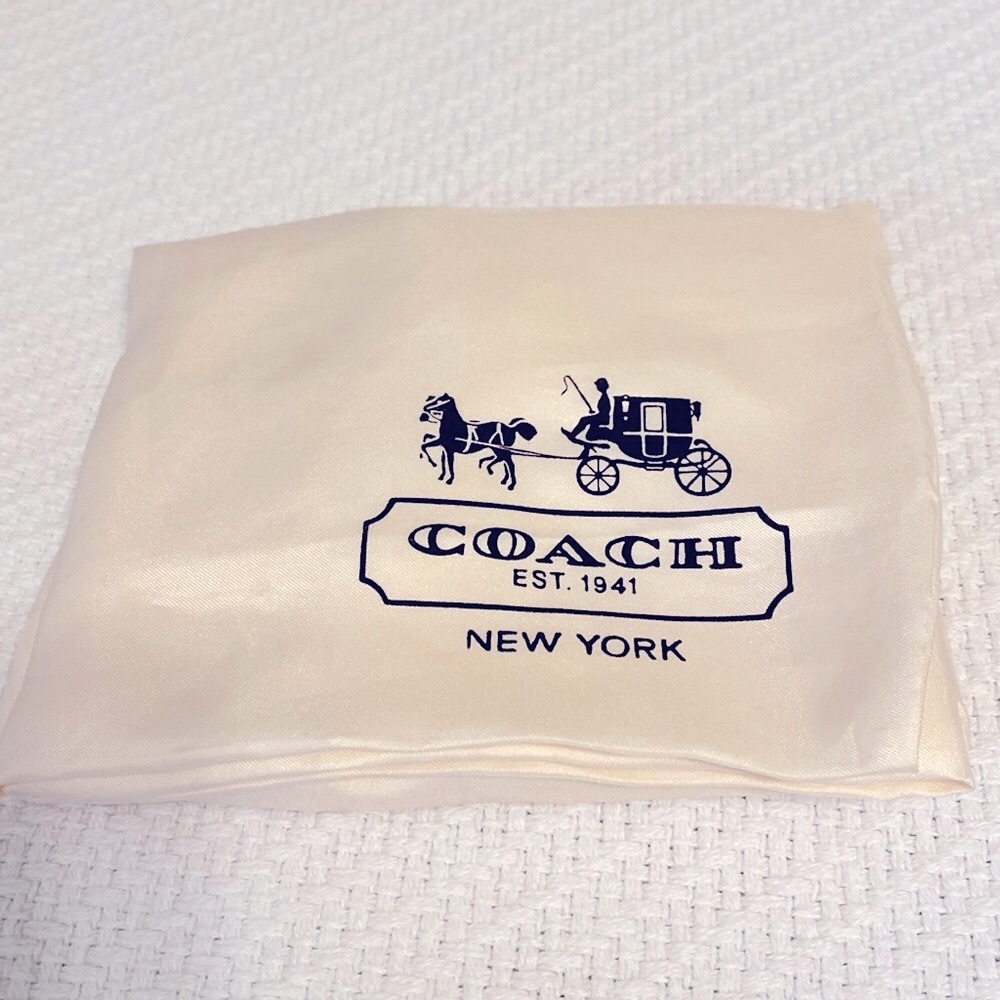 Coach Drawstring DustBag White Sz 15” x 19” Great from Shoes and Bags 👜👡